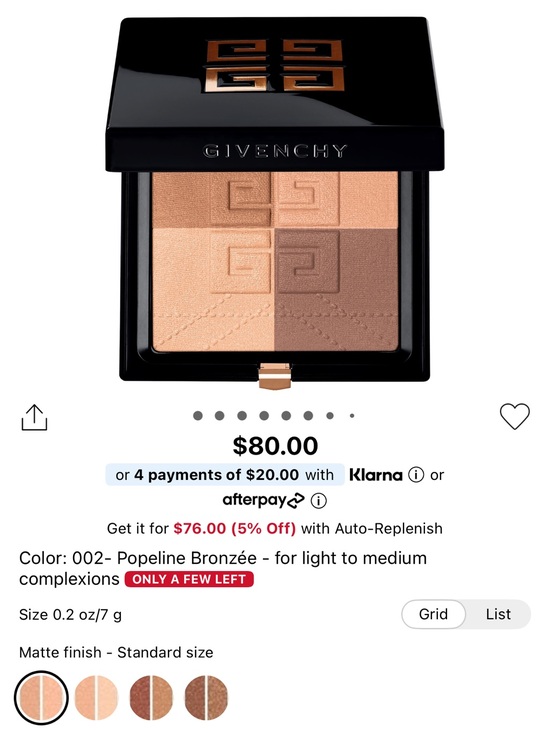Givenchy Other - Givenchy Bronzer & Contour Palette — Beige and Bronze Tones